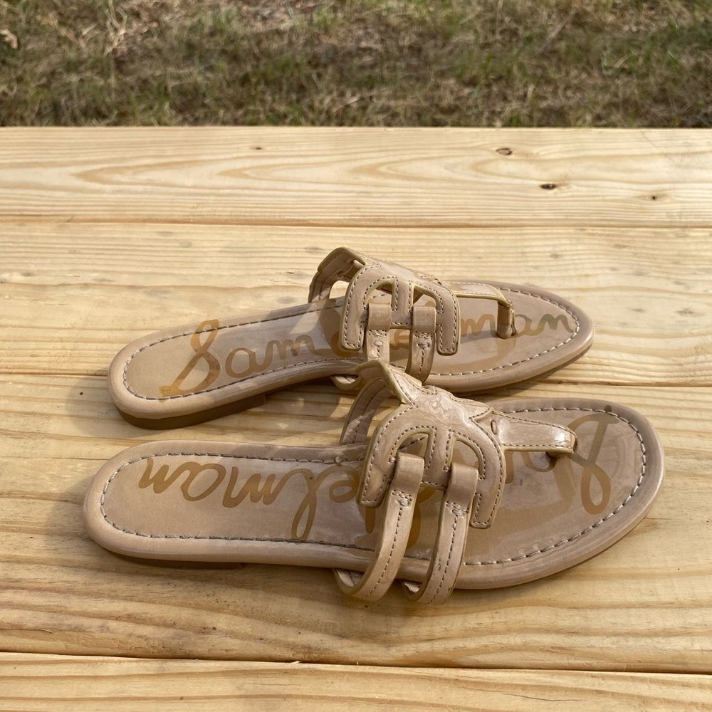 ✅Sam Edelman Nude logo sandals